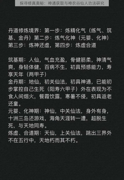 (上古修仙功法大全)探寻上古修仙之道：神秘力量与仙灵传承的神奇世界
